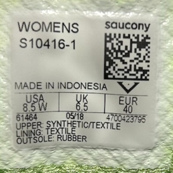 Saucony Guide ISO Purple/Neon Green Running Sneakers Women's Size 8.5 WIDE - Picture 15 of 15